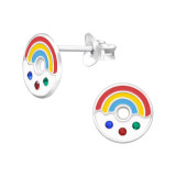 Donut - 925 Sterling Silver Kids Ear Studs SD46107