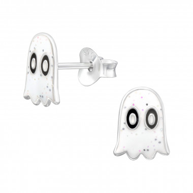 Ghost - 925 Sterling Silver Kids Ear Studs SD46110