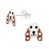 Dog - 925 Sterling Silver Kids Ear Studs SD46191