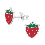 Strawberry - 925 Sterling Silver Kids Ear Studs SD46231