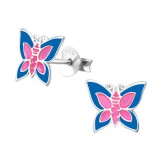 Butterfly - 925 Sterling Silver Kids Ear Studs SD4623