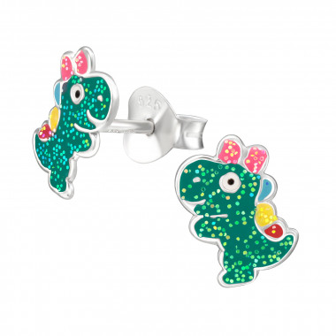 Dinosaur - 925 Sterling Silver Kids Ear Studs SD46258