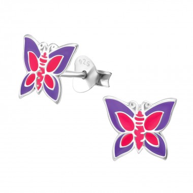 Butterfly - 925 Sterling Silver Kids Ear Studs SD4626