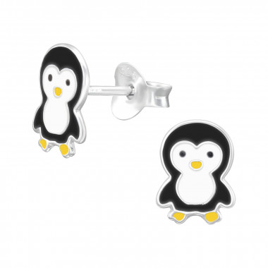 Penguin - 925 Sterling Silver Kids Ear Studs SD46293