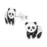 Panda - 925 Sterling Silver Kids Ear Studs SD46587