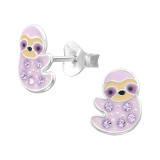 Sloth - 925 Sterling Silver Kids Ear Studs SD46589