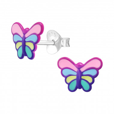 Butterfly - 925 Sterling Silver Kids Ear Studs SD46619