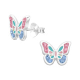 Butterfly - 925 Sterling Silver Kids Ear Studs SD46621