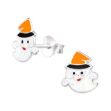 Ghost - 925 Sterling Silver Kids Ear Studs SD46814