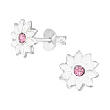 Flower - 925 Sterling Silver Kids Ear Studs SD47110