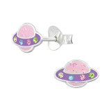 Saturn - 925 Sterling Silver Kids Ear Studs SD47312
