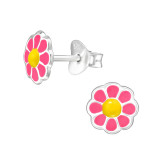 Flower - 925 Sterling Silver Kids Ear Studs SD47328
