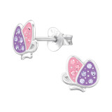 Butterfly - 925 Sterling Silver Kids Ear Studs SD47724