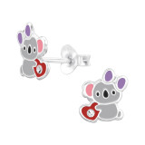 Koala - 925 Sterling Silver Kids Ear Studs SD47727
