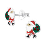 Santa Claus - 925 Sterling Silver Kids Ear Studs SD47731