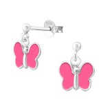 Butterfly - 925 Sterling Silver Kids Ear Studs SD4790