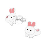 Rabbit - 925 Sterling Silver Kids Ear Studs SD48007