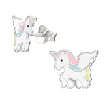 Unicorn - 925 Sterling Silver Kids Ear Studs SD48322 Unicorn - 925 Sterling Silver Kids Ear Studs SD48322