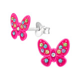 Butterfly - 925 Sterling Silver Kids Ear Studs SD48447