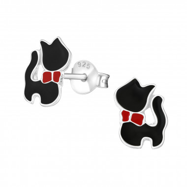 Bear - 925 Sterling Silver Kids Ear Studs SD4858