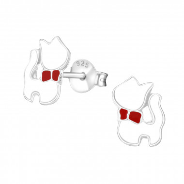 Cat - 925 Sterling Silver Kids Ear Studs SD4860