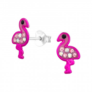 Flamingo - 925 Sterling Silver Kids Ear Studs SD48739