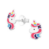 Unicorn - 925 Sterling Silver Kids Ear Studs SD48751