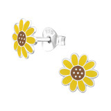 Flower - 925 Sterling Silver Kids Ear Studs SD48791
