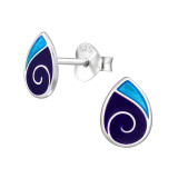 Teardrop - 925 Sterling Silver Kids Ear Studs SD49234