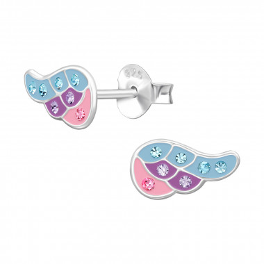 Wings - 925 Sterling Silver Kids Ear Studs SD49533