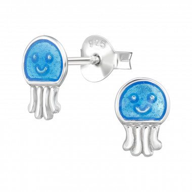 Jellyfish - 925 Sterling Silver Kids Ear Studs SD49535