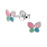 Butterfly - 925 Sterling Silver Kids Ear Studs SD50983