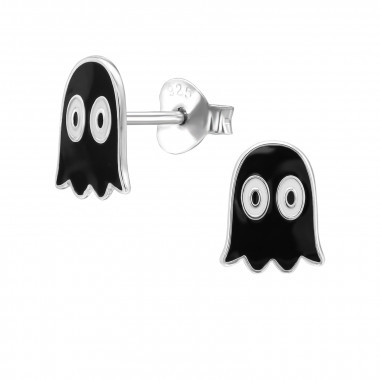 Ghost - 925 Sterling Silver Kids Ear Studs SD51142