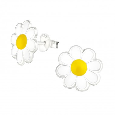 Flower - 925 Sterling Silver Kids Ear Studs SD5285