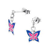 Butterfly - 925 Sterling Silver Kids Ear Studs SD5290