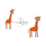 Giraffe - 925 Sterling Silver Kids Ear Studs SD6345