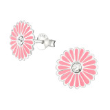 Flower - 925 Sterling Silver Kids Ear Studs SD7538