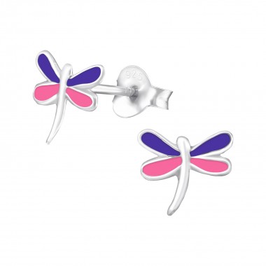 Dragonfly - 925 Sterling Silver Kids Ear Studs SD987