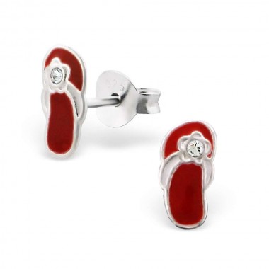 Sandal - Epoxy Colour Kids Ear Studs with Crystal SD6341