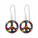 Peace - 925 Sterling Silver Kids Earrings SD15272 Peace - 925 Sterling Silver Kids Earrings SD15272