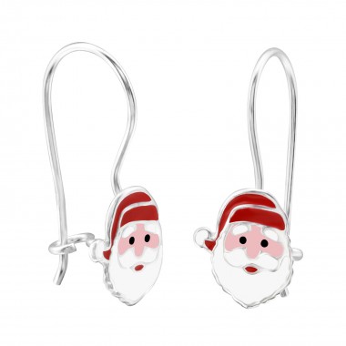 Santa Claus - 925 Sterling Silver Kids Earrings SD28653