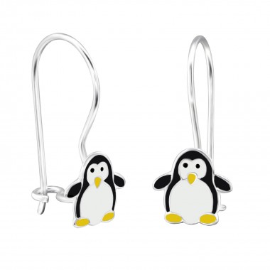 Penguin - 925 Sterling Silver Kids Earrings SD28657