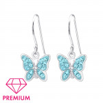 Butterfly - 925 Sterling Silver Kids Earrings SD18140 Butterfly - 925 Sterling Silver Kids Earrings SD18140
