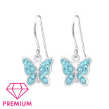 Butterfly - 925 Sterling Silver Kids Earrings SD18140