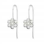 Flower - 925 Sterling Silver Kids Earrings SD24471 Flower - 925 Sterling Silver Kids Earrings SD24471
