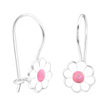 Flower - 925 Sterling Silver Kids Earrings SD28649