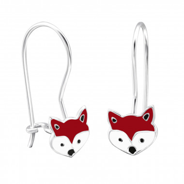 Fox - 925 Sterling Silver Kids Earrings SD28660