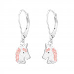 Unicorn Lever Back Earrings - 925 Sterling Silver Kids Earrings SD37592 Unicorn Lever Back Earrings - 925 Sterling Silver Kids Earrings SD37592