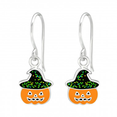 Pumpkin - 925 Sterling Silver Kids Earrings SD38691