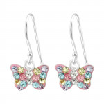 Butterfly - 925 Sterling Silver Kids Earrings SD40263